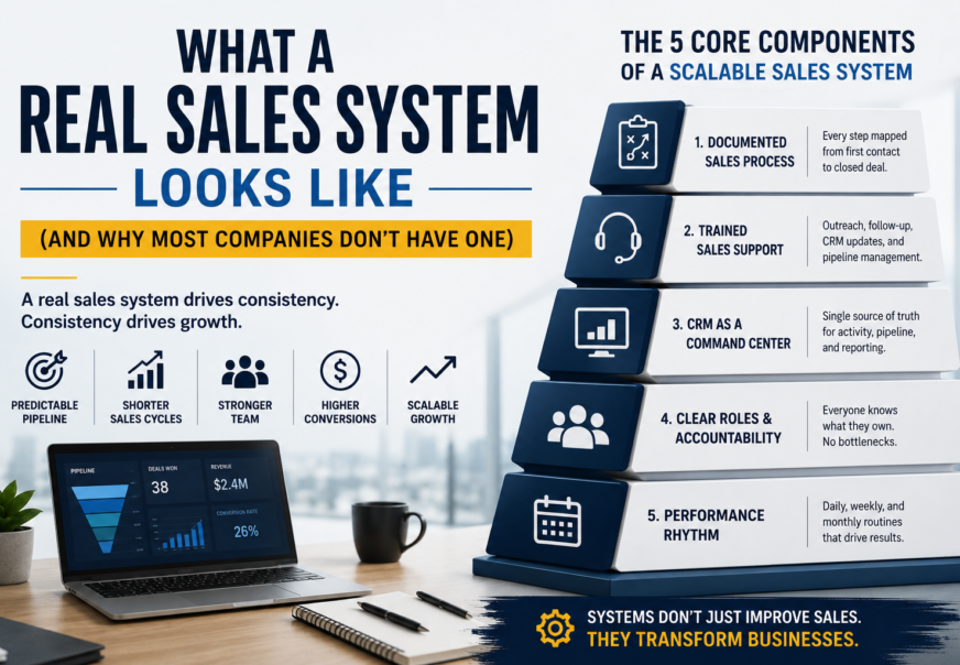 What a Real Sales System Looks Like (And Why Most Companies Don’t Have One)